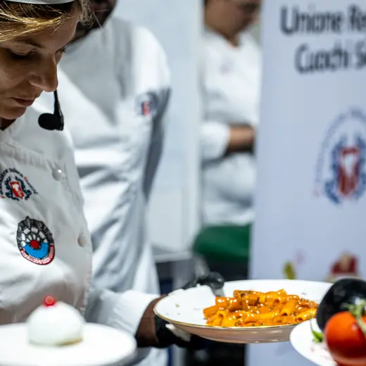 Taormina food expo 2023 - Cooking show - Pasta alla Norma