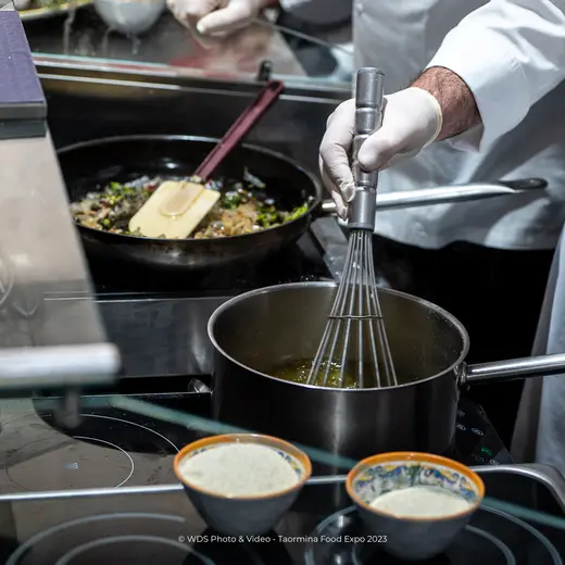 Taormina food expo 2023 - Cooking show - Frascatula di Enna