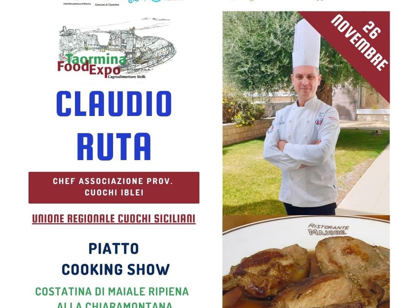 Piatto Cooking Show -  Costatina di maiale ripiena alla chiaramontana